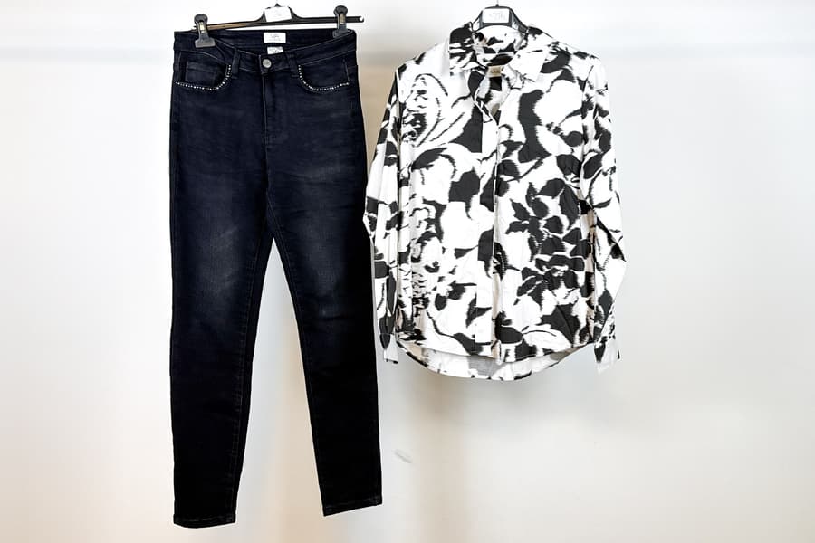 Damen Hose und Bluse, Gr. 36